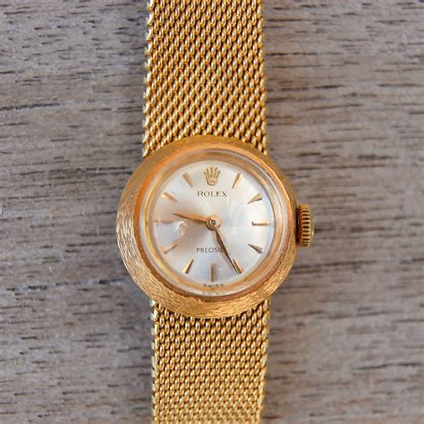 vintage rolex precision ladies gold 18kw|Rolex Vintage Precision 18k .